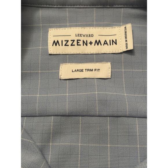 Mizzen + Main Leeward Dress Shirt L Trim Fit - Picture 2 of 5